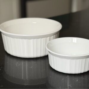 Corningware French White Casserole Baking Dishes